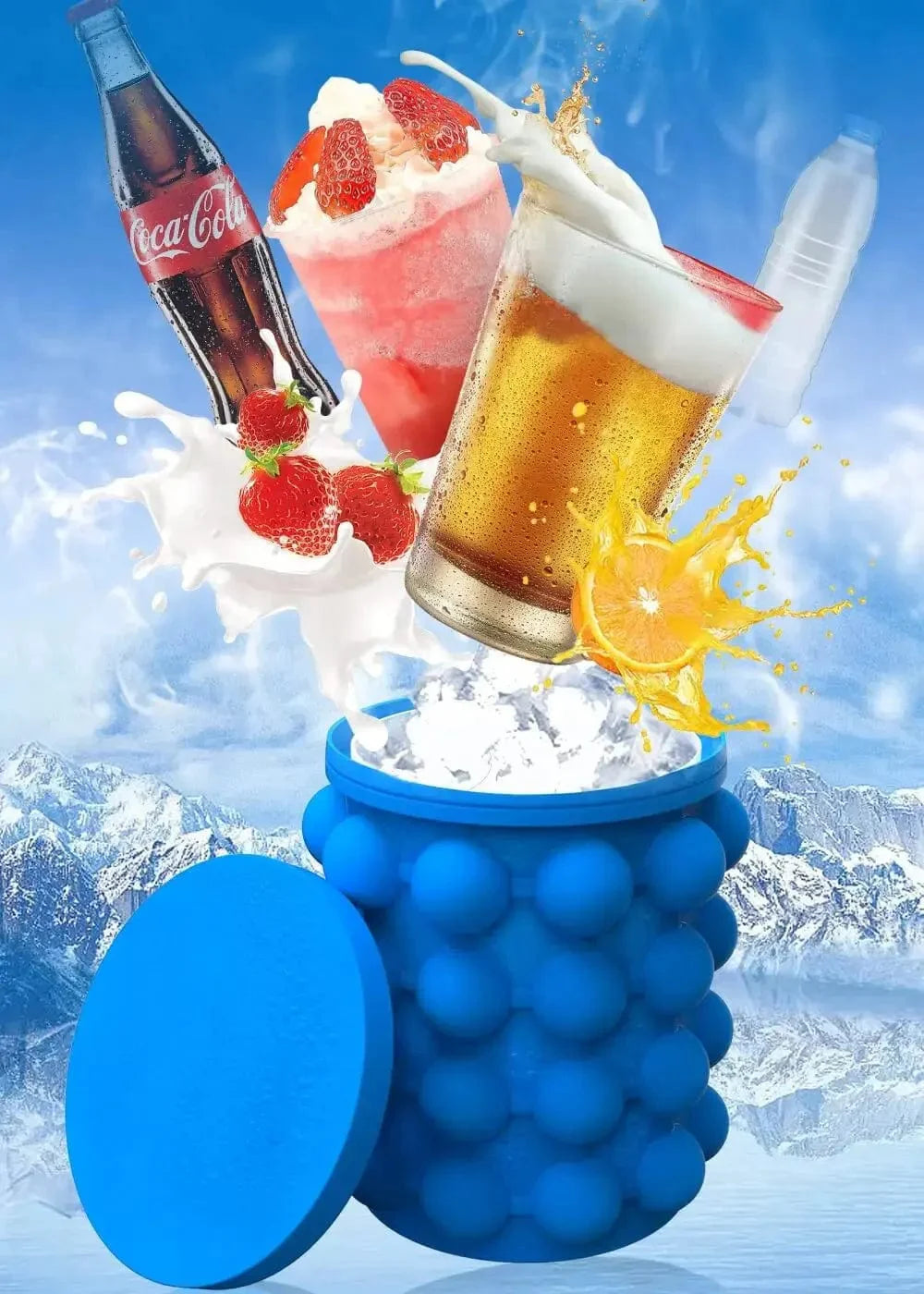 Praktisk isterningeform i silikone