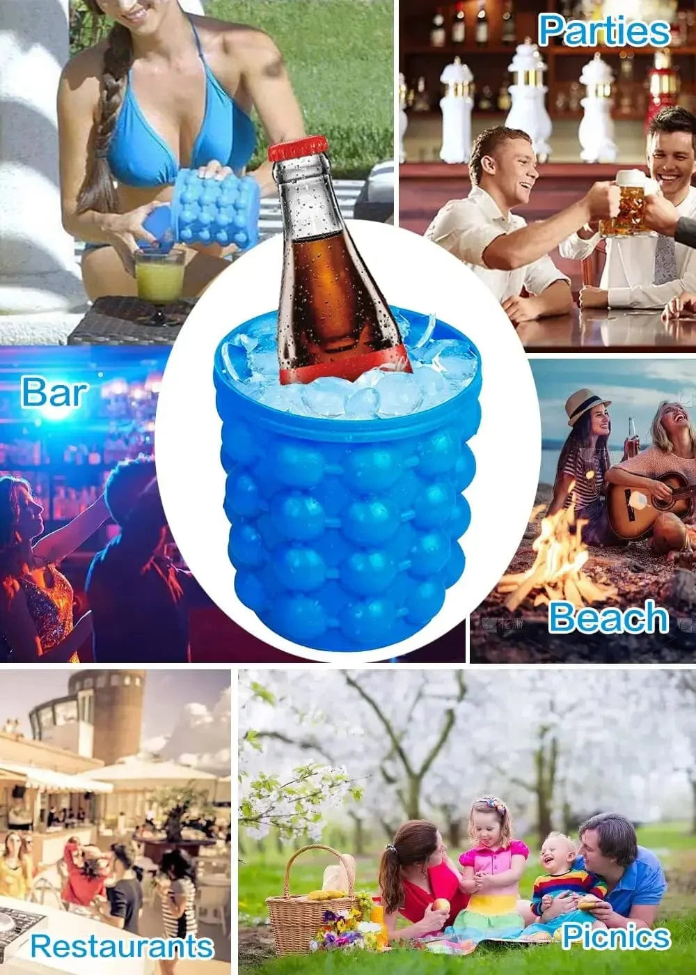 Praktisk isterningeform i silikone