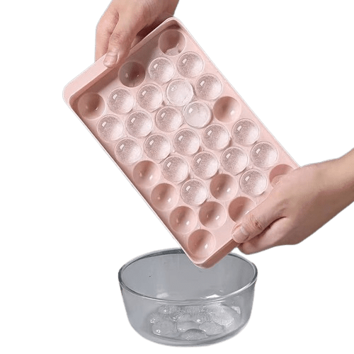 Sfærisk isterningeform med 33 kugler - ideel til cocktails og whisky