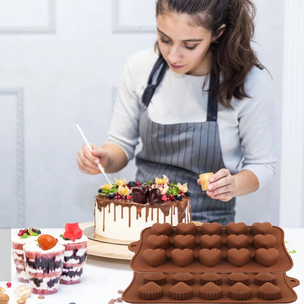 Chokoladeforme af silikone