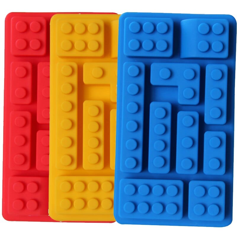 Lego-formede kageforme (sæt med 6)