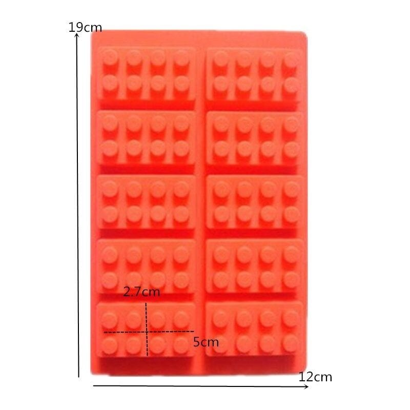 Lego-formede kageforme (sæt med 6)