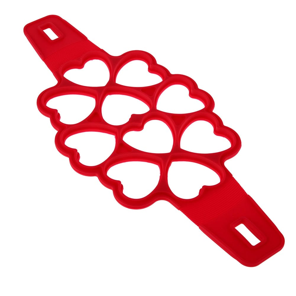 Hjerteformede silikonepandekageforme (10)