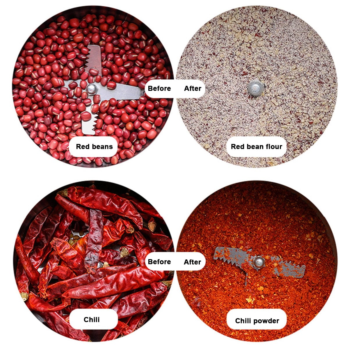 Elektrisk krydderi- og kaffekværn med høj effekt