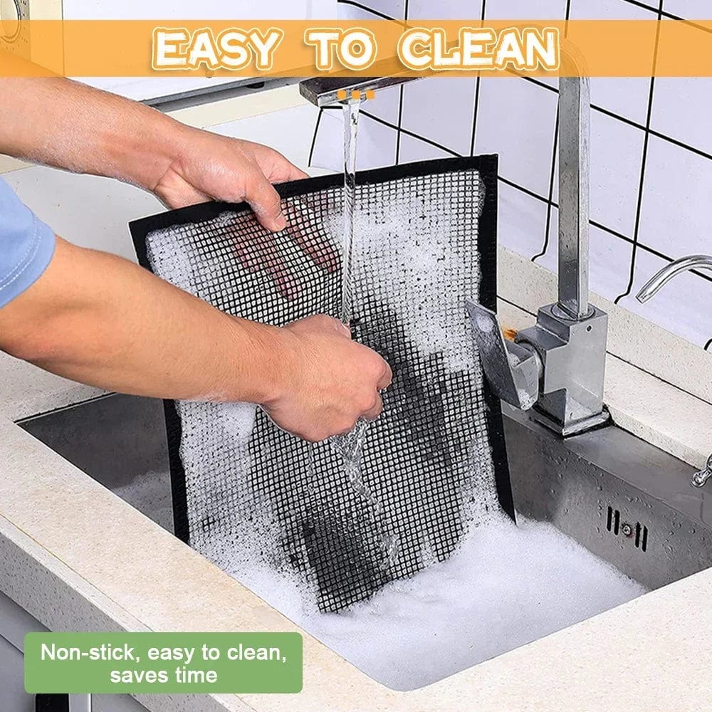 Non-stick Barbecue Mesh Mat Genanvendelig varmebestandig BBQ Baking Net Pad Kitchen Cooking BBQ Mat Liner Accessorie Outdoo BBQ Tool