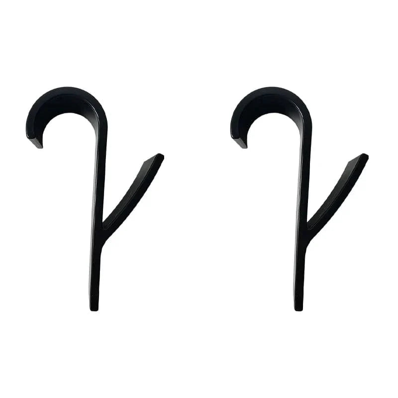 Hvid gennemsigtig radiatorholder til badeværelset - Frakkekrog Miljøvenlig sort 2 stk.