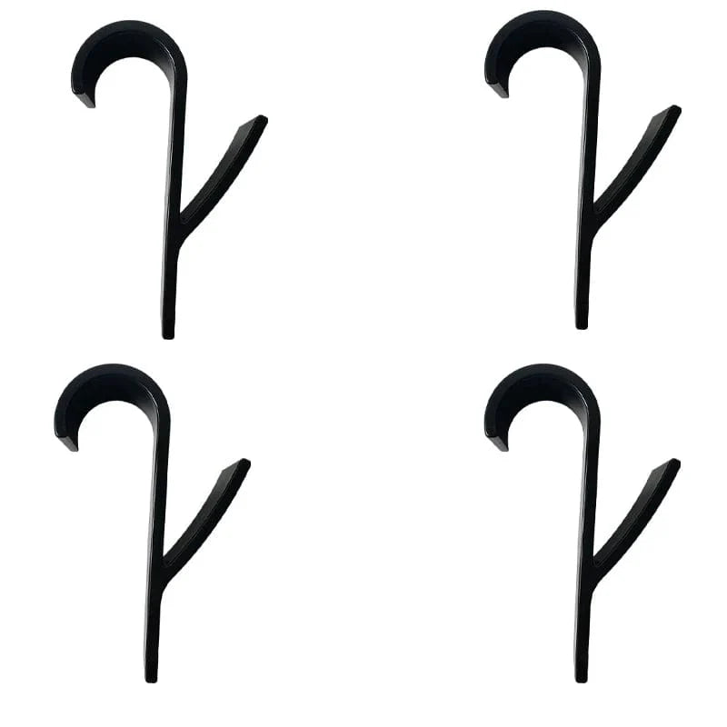 Hvid gennemsigtig radiatorholder til badeværelset - Frakkekrog Miljøvenlig Sort 4 stk.