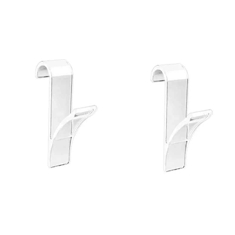 Hvid gennemsigtig radiatorholder til badeværelset - Frakkekrog Miljøvenlig gennemsigtig 2 stk.