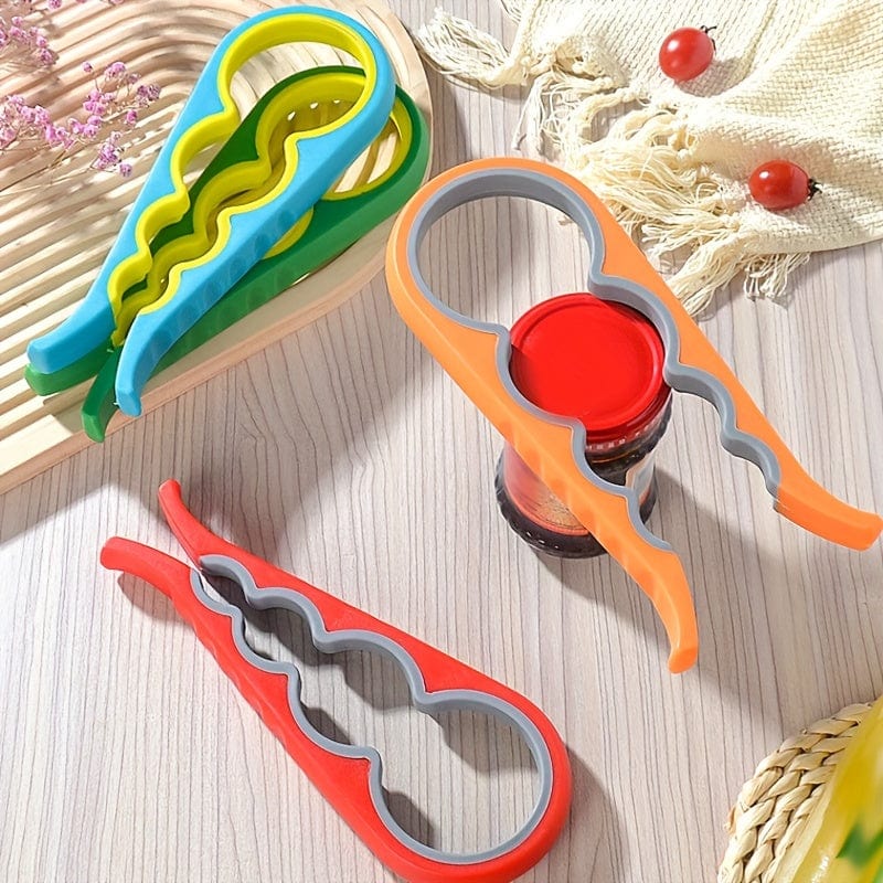 4 i 1 krukkeåbner til ældre og gigtramte | Praktisk køkkentilbehør - MC07011