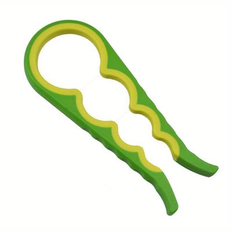 4 i 1 krukkeåbner til ældre og gigtramte | Praktisk køkkentilbehør - MC07011 Green