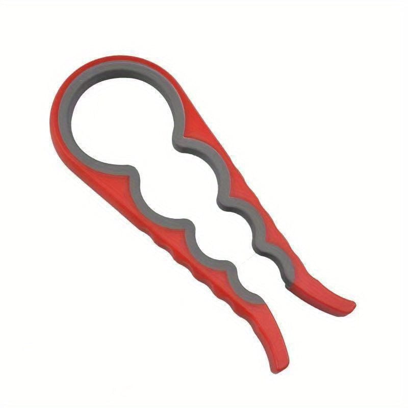 4 i 1 krukkeåbner til ældre og gigtramte | Praktisk køkkentilbehør - MC07011 Red