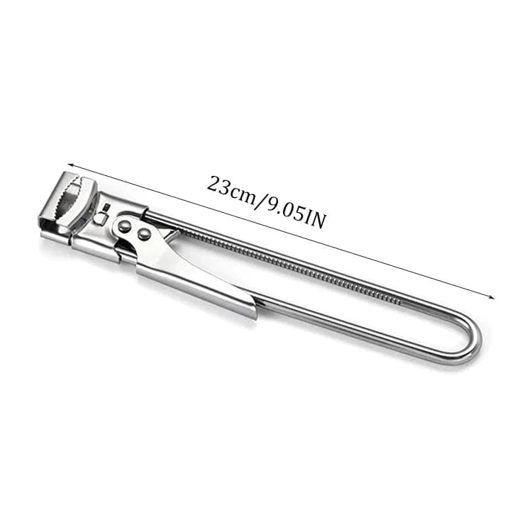 Skridsikker justerbar oplukker i rustfrit stål - multifunktionelt køkkentilbehør til krukker og flasker 23 cm