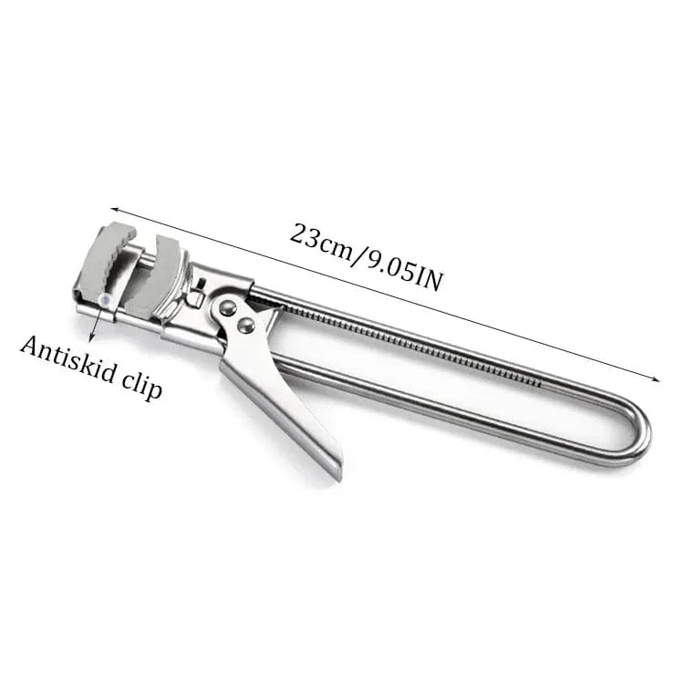 Skridsikker justerbar oplukker i rustfrit stål - multifunktionelt køkkentilbehør til krukker og flasker 23 cm - skridsikker