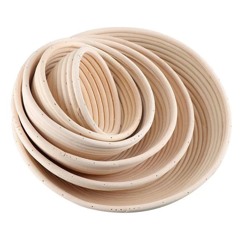 Hævekurv i rattan til håndværksbrød - Sæt med 2 - Certificeret CE / CIQ / EEC / LFGB / SGS