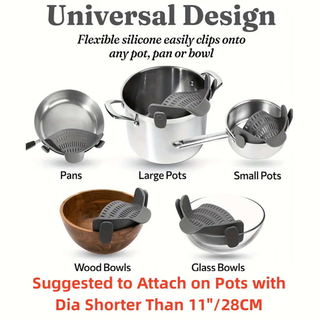 Silikonefilter til pander - nem, manuel filtrering af frugt og grøntsager - NL25678