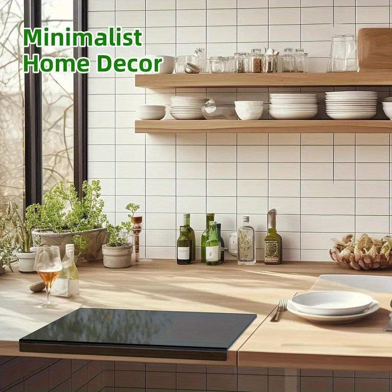 Gennemsigtigt sort akrylskærebræt. Sort/ 1 stk.