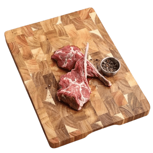 Dobbeltsidet skærebræt i akacietræ