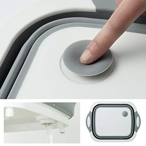 2-i-1 skærebræt og grøntsagsskuffe