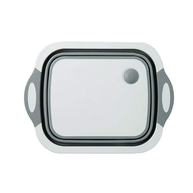 2-i-1 skærebræt og grøntsagsskuffe