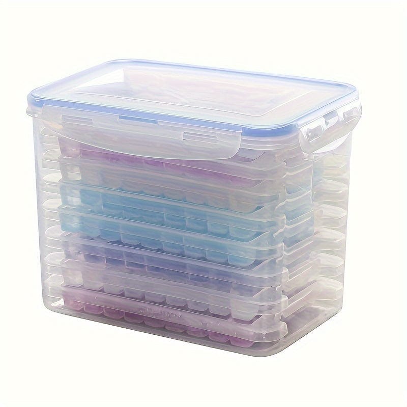 Isterningebakke med låg og bakke, sæt med 3/5/8, 54 hulrum pr. bakke, til drinks, whisky, cocktails