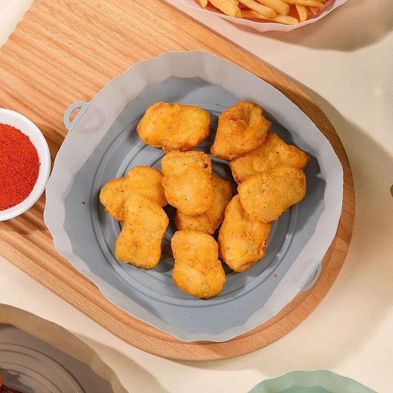 Silikoneplade til frituregryde genanvendelig non-stick rund kogeplade til mikrobølgeovn - Ovn- og fritureforing KINA / 3 stk.