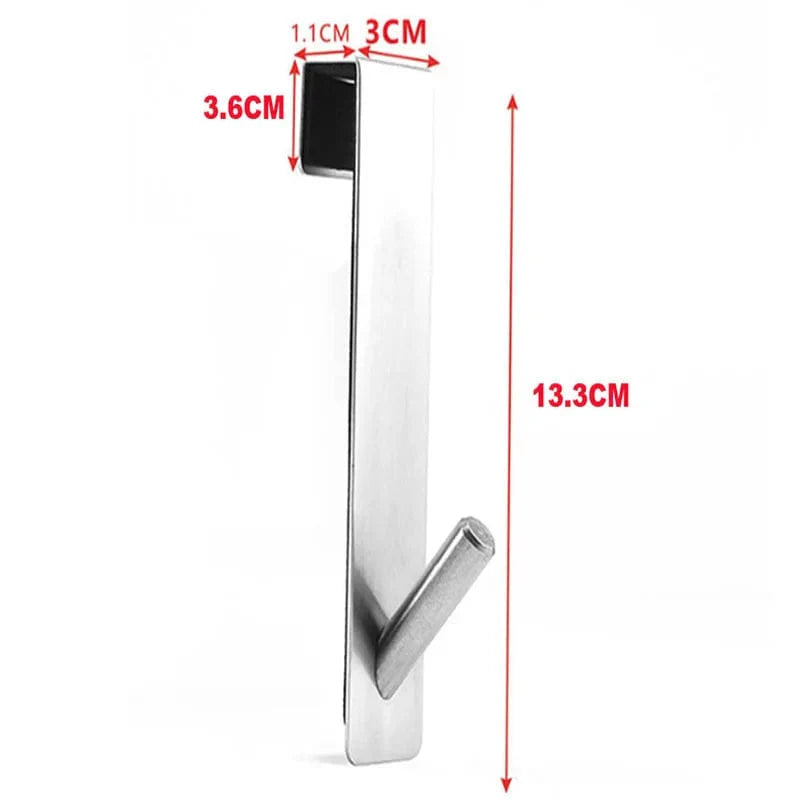 S-formet væghængt håndklædestang i rustfrit stål - Sort