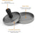 Non-stick burgerpresse med bagepapir