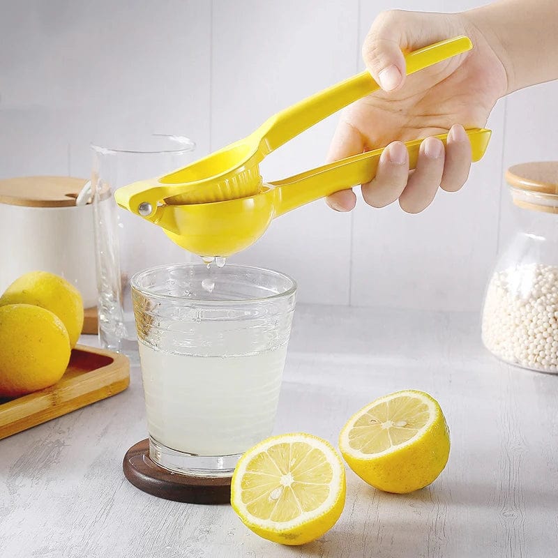 Manuel citruspresser i aluminium til citron- og appelsinsaft Gul
