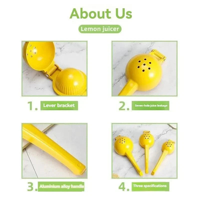 Farvet manuel citronpresser - Extracteur de jus compact yellow