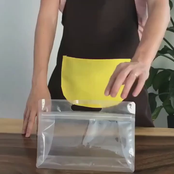 Pakke med 50 opbevaringsposer med håndtag til mad og ingredienser