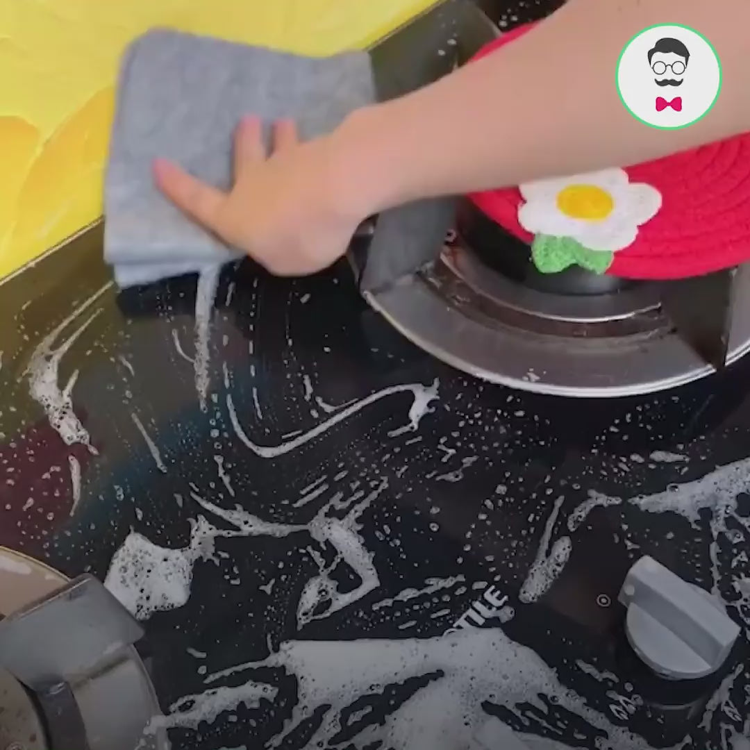 Ultraabsorberende rengøringsklude af mikrofiber