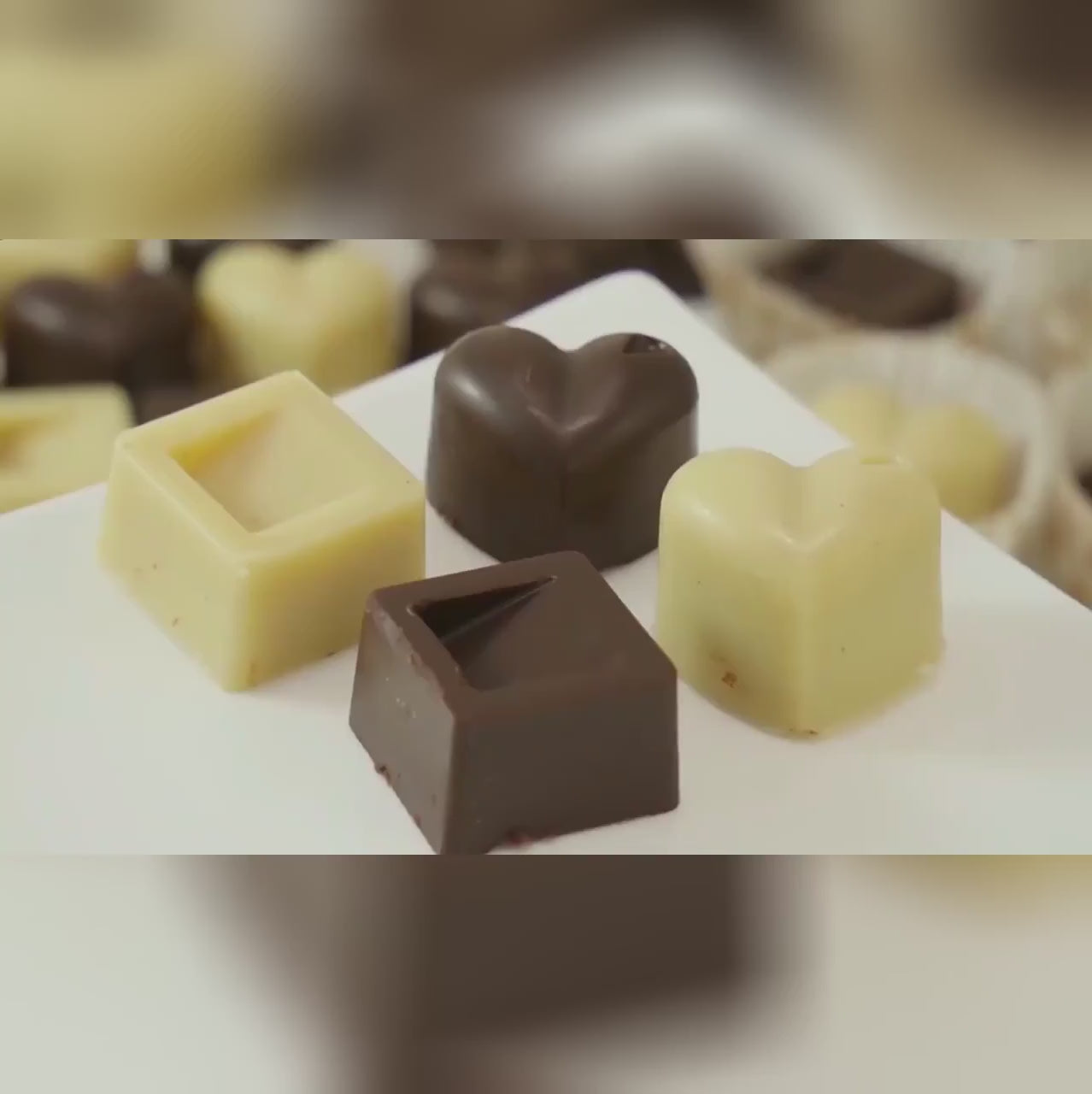 Chokoladeforme af silikone