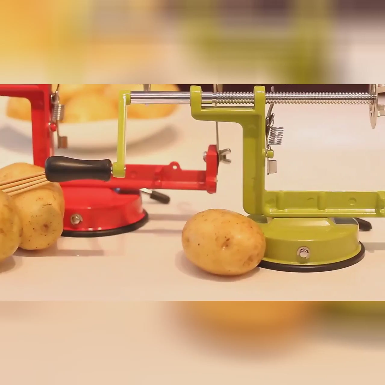 Spiralskårne kartofler