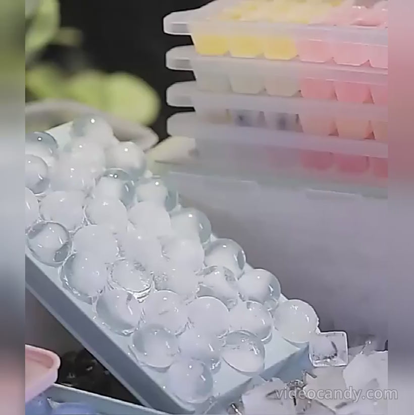 Sfærisk isterningeform med 33 kugler - ideel til cocktails og whisky