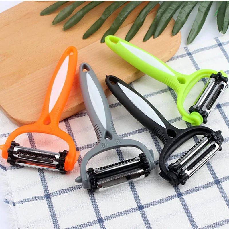 3-bladet roterende grøntsagsrivejern i 1