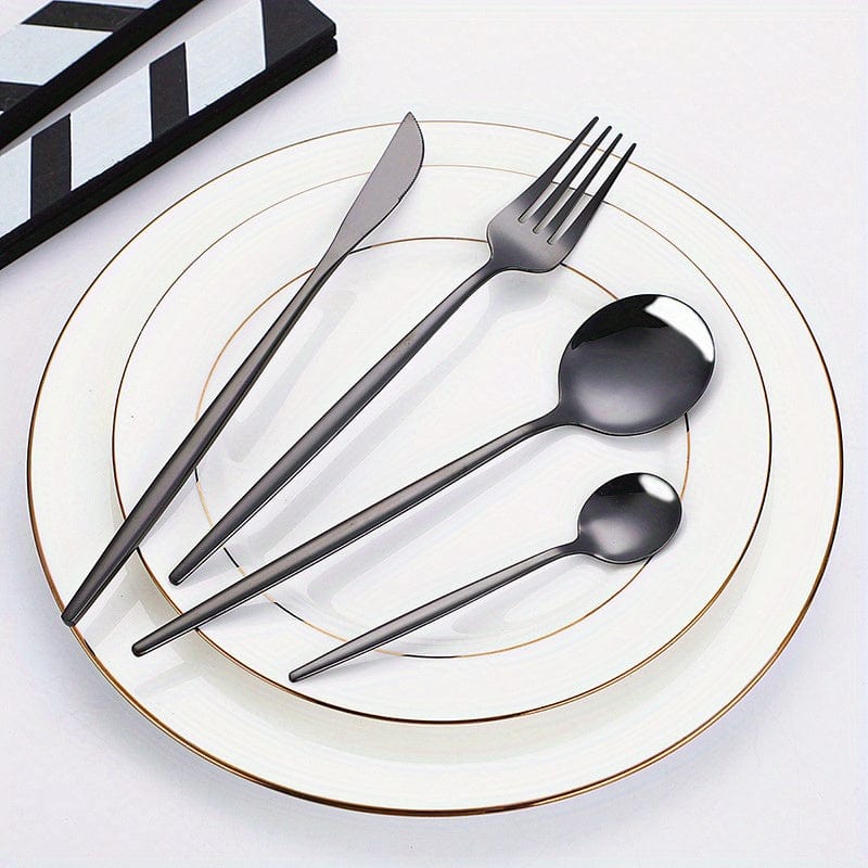 Portugal Bordservice Sæt - 24 dele Rustfrit Stål - Steakgafler Skeer - Opvaskemaskine - VVN75871