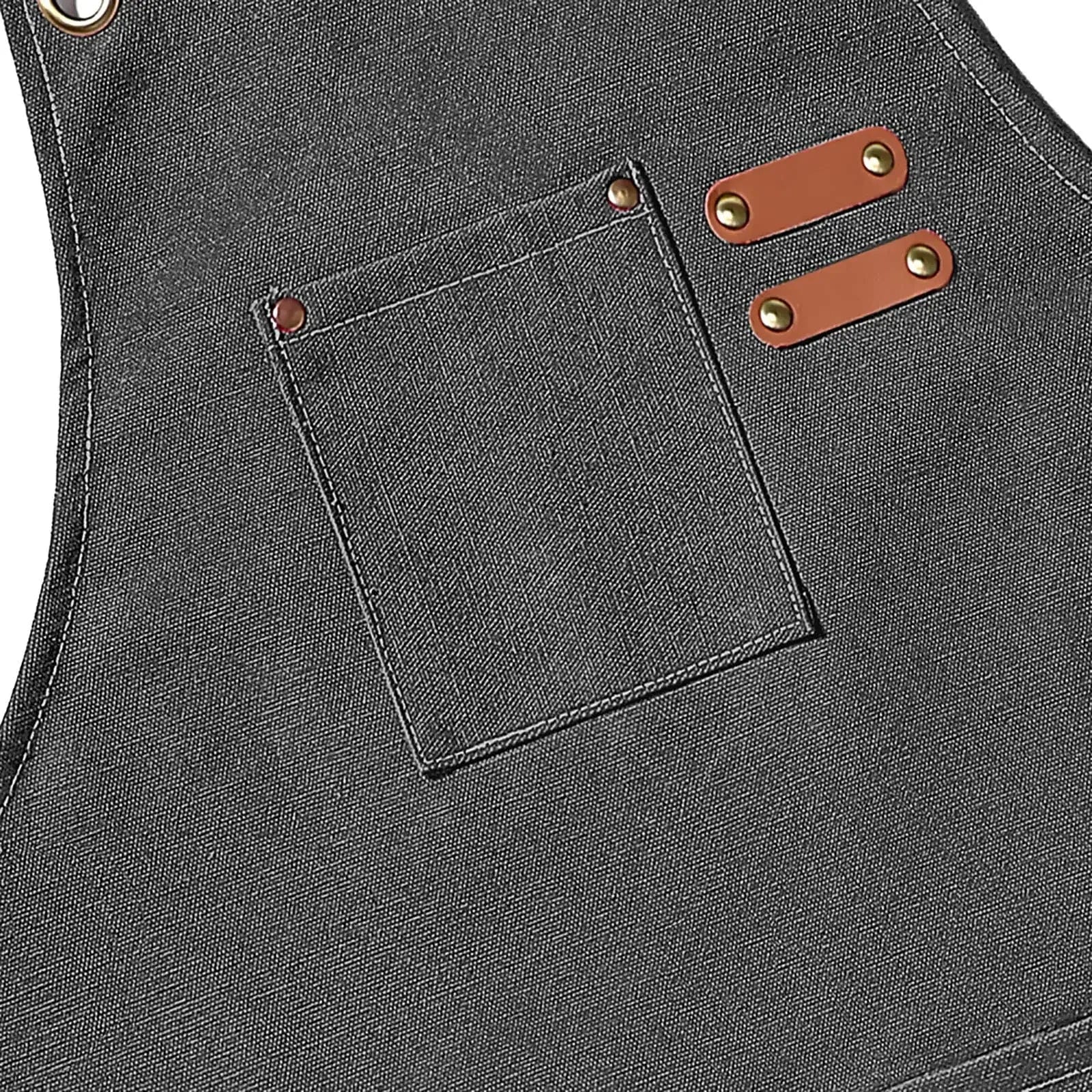 Køkkenforklæde i lærred af høj kvalitet - behageligt at bære på tværs af kroppen til mænd og kvinder