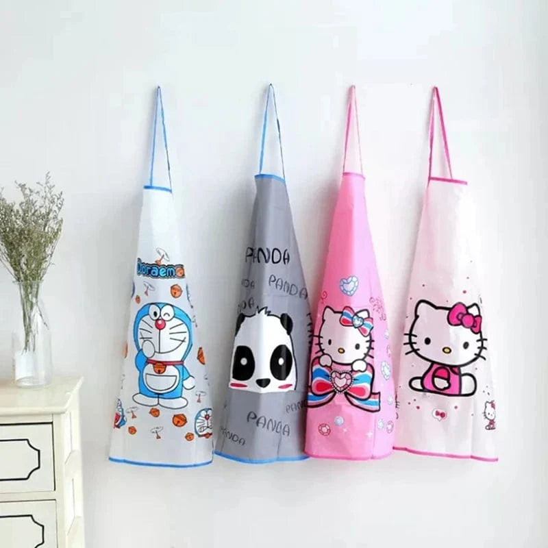 Vandtæt køkkenforklæde til børn - Tablier Panda pour BBQ, cuisine, restaurant - 44,5*67,5cm