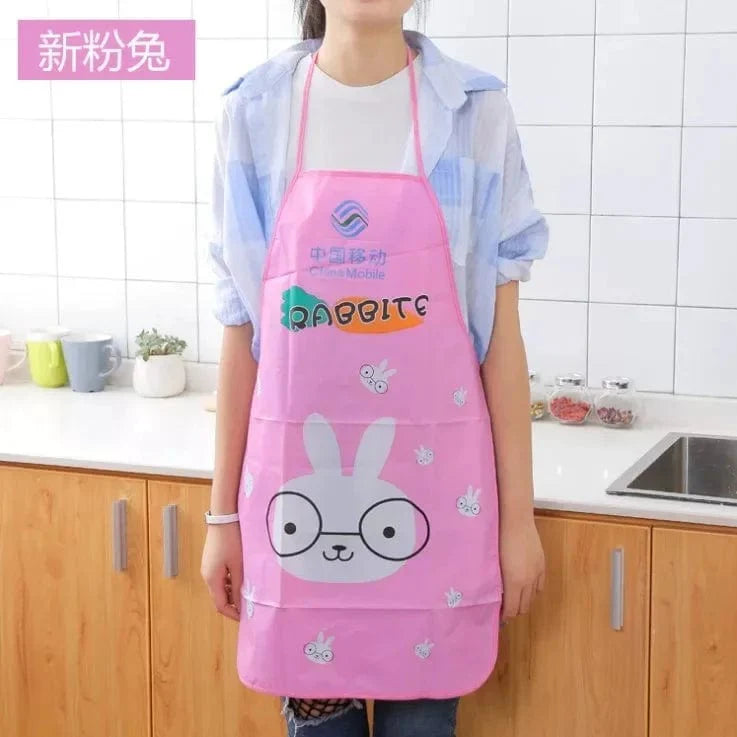 Vandtæt køkkenforklæde til børn - Tablier Panda pour BBQ, cuisine, restaurant - 44,5*67,5cm Rabbit