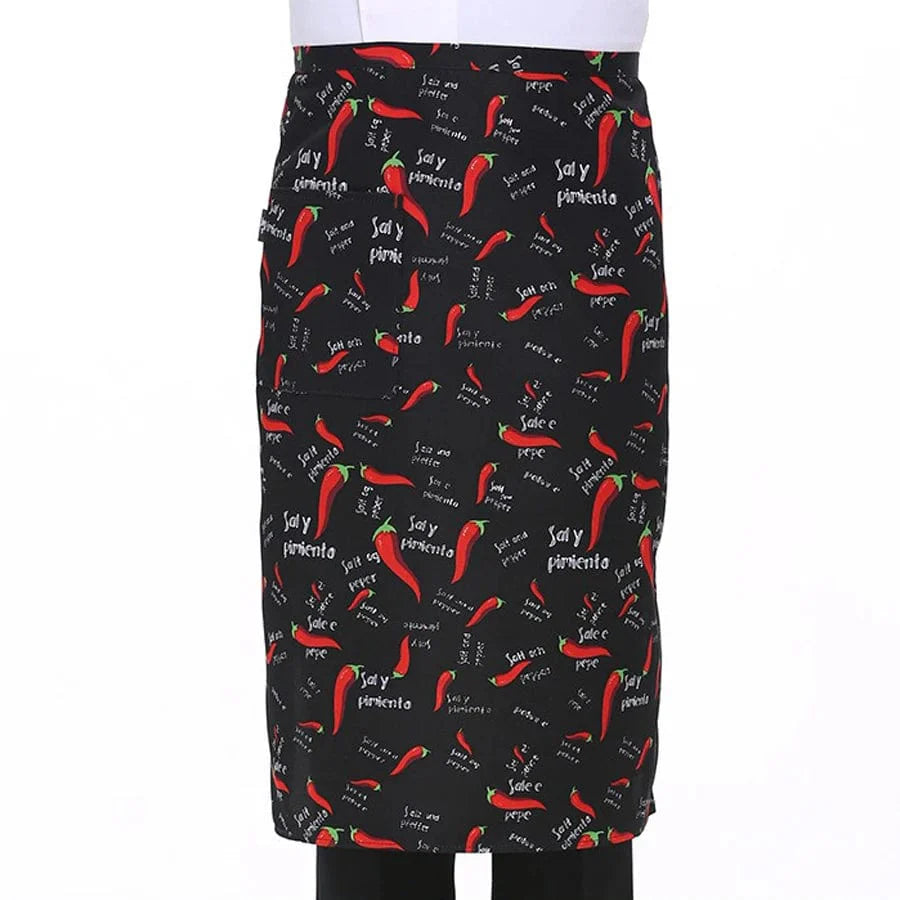 Justerbart, stribet køkkenforklæde til voksne - ideelt til restaurant, camping og madlavning B-lajiao