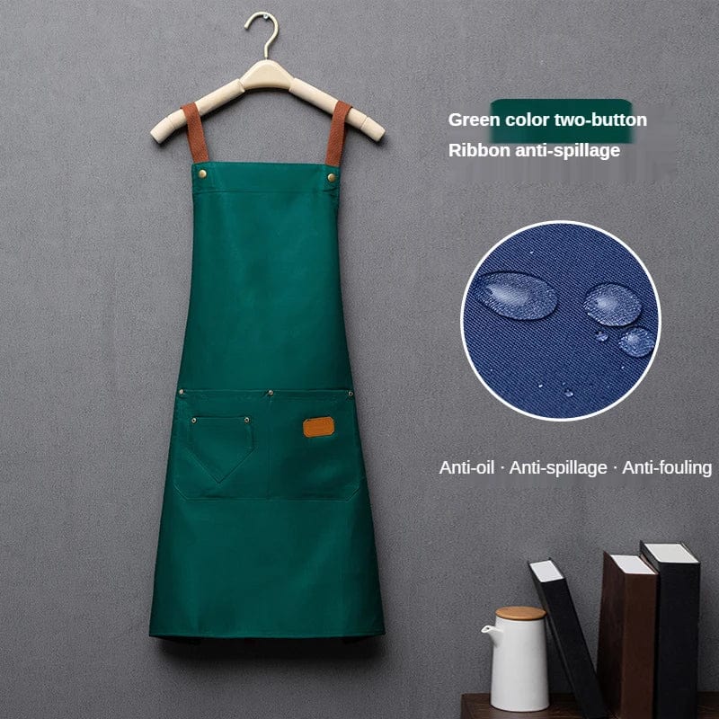 Rødt, ikke-vævet køkkenforklæde til mænd og kvinder - Bib Sleeveless Apron Rouge / OneSize