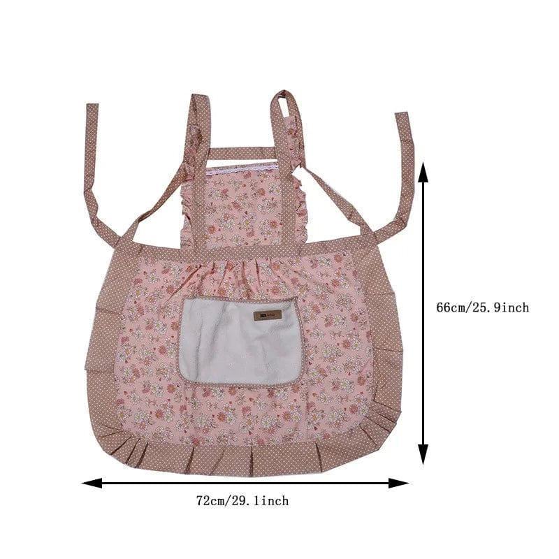 Vintage retro 50'er traditionelt pink køkkenforklæde