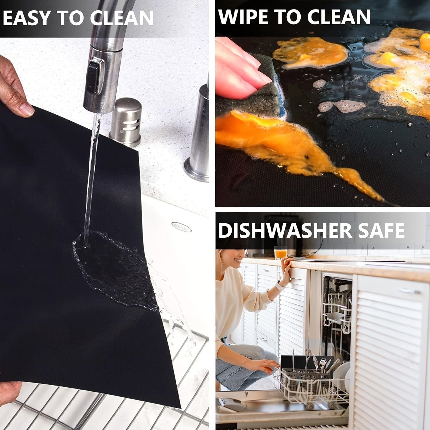 Non-stick ovnmåtte XL, sæt med 2 - Universal non-stick køkkentilbehør - PVC - PM50281 2stk