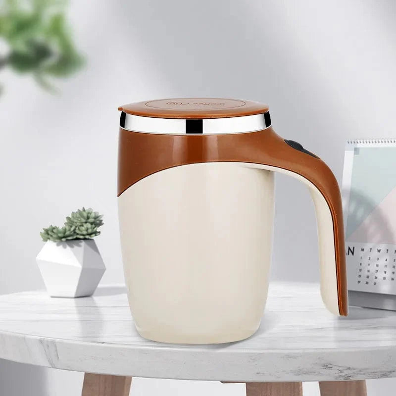 Automatisk genopfyldelig kaffekop i rustfrit stål 301-400 ml / kaffefarve