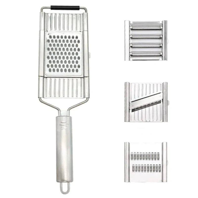 Multifunktionel grøntsagssnitter i rustfrit stål med 4 knive Shredders 4PC