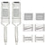 Multifunktionel grøntsagssnitter i rustfrit stål med 4 shredderblade 8PC
