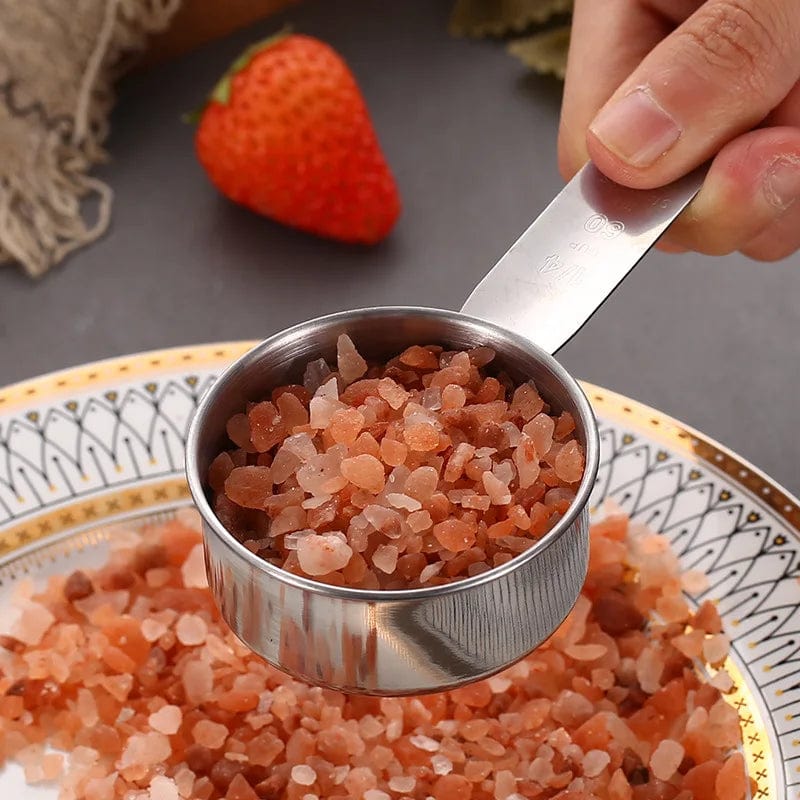 UPORS målebægre Premium stabelbare køkkenmåleskeer sæt Målebægre og skeer i rustfrit stål sæt