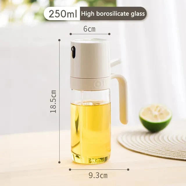 Borosilikatglas-oliespray 250 ml hvid