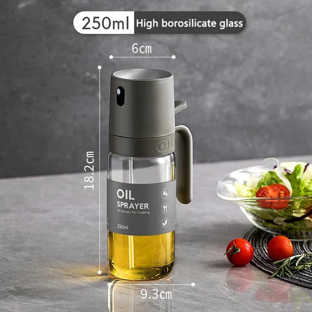 Borosilikatglas oliespray 250 ml sort