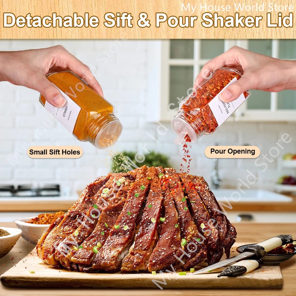 Leder du efter en praktisk og miljøvenlig måde at organisere dine krydderier på? Oplev vores sæt med krydderikrukker i glas og bambus.